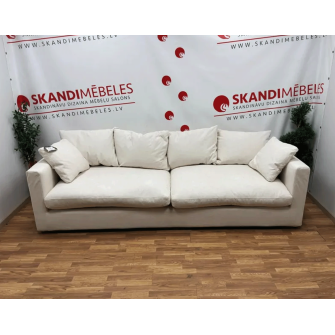 Dīvāns COMFY (3 seater) (TUCKER 2 WHITE) (Ekspozīcija) Dīvāns COMFY (3 seater) (TUCKER 2 WHITE) (Ekspozīcija)